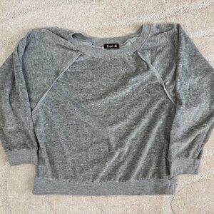 Suzie Kondi Grey Velour Sweatshirt